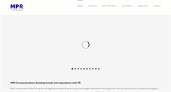 Desktop Screenshot of mprcommunications.co.uk
